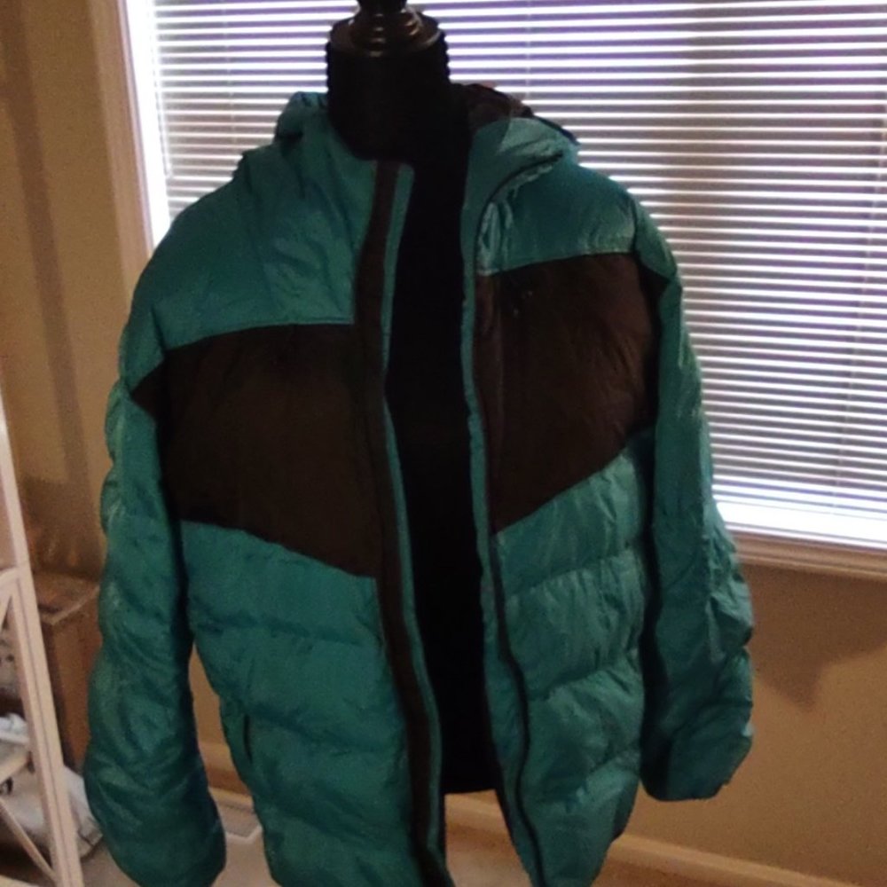 Land's End Primaloft parka with attached hood.